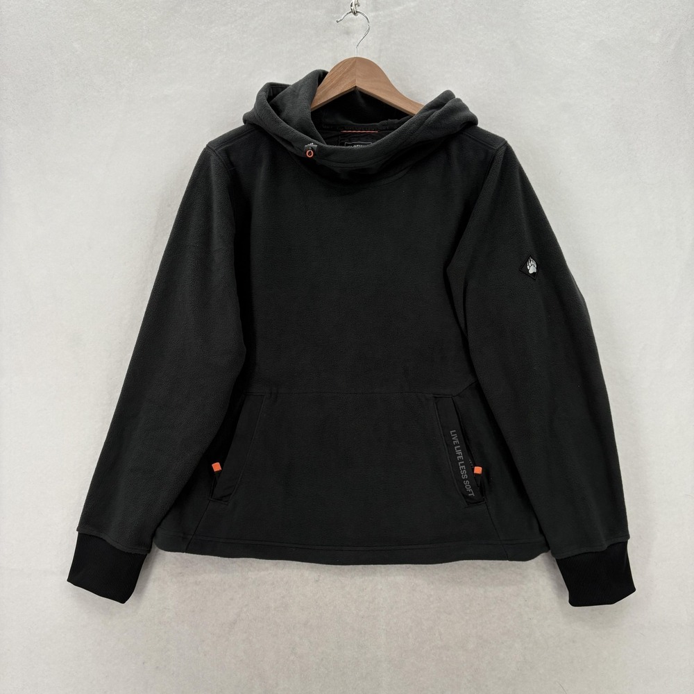 Duluth AKHG Thaw Depth Pullover Hoodie Womens Medium Black Fleece Hiking Trail